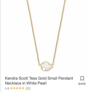 Kendra Scott Tess pendant necklace in white pearl